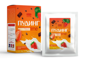 Пудинг TIME (клубника-шоколад)